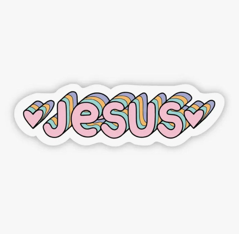Jesus Multicolored Sticker