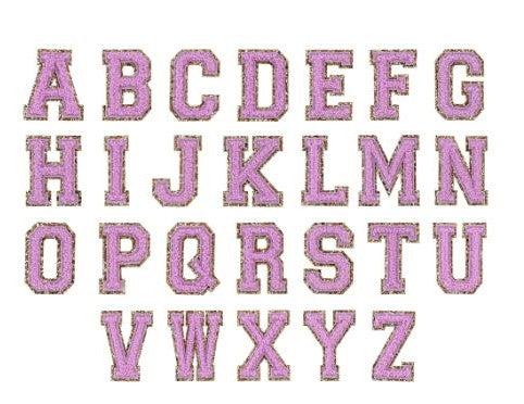 Varsity Letter Patches-Purple
