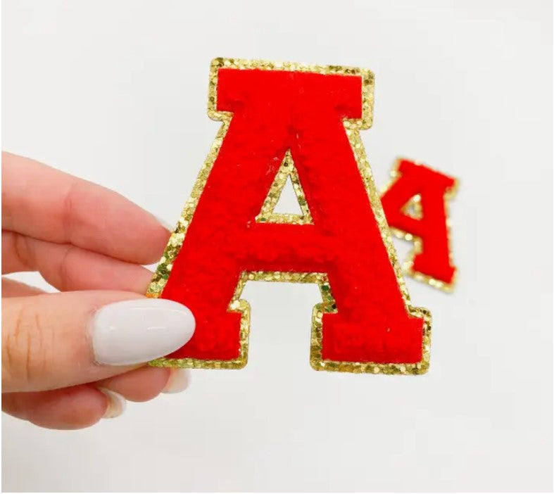Glitter Sticker Patches Red
