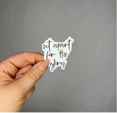 Set Apart For His Glory Christian Sticker