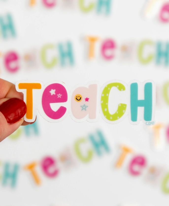 Teach Clear Decal Sticker