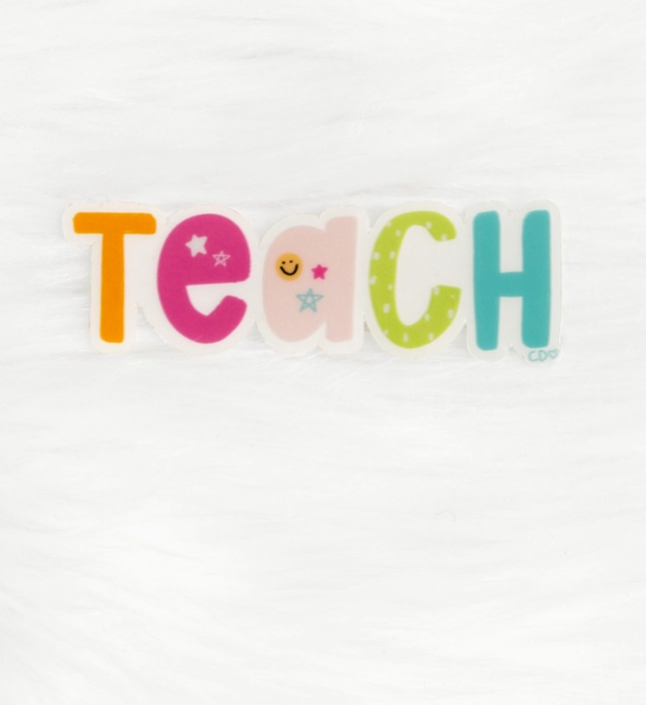 Teach Clear Decal Sticker