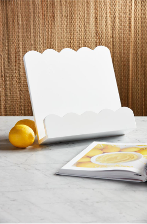 Scalloped Cookbook Holder