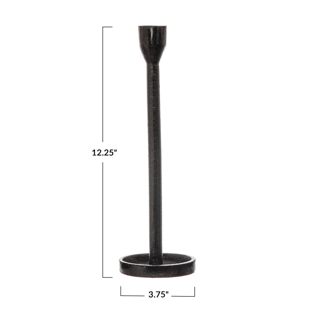 Black Cast Iron Taper Holder Collection