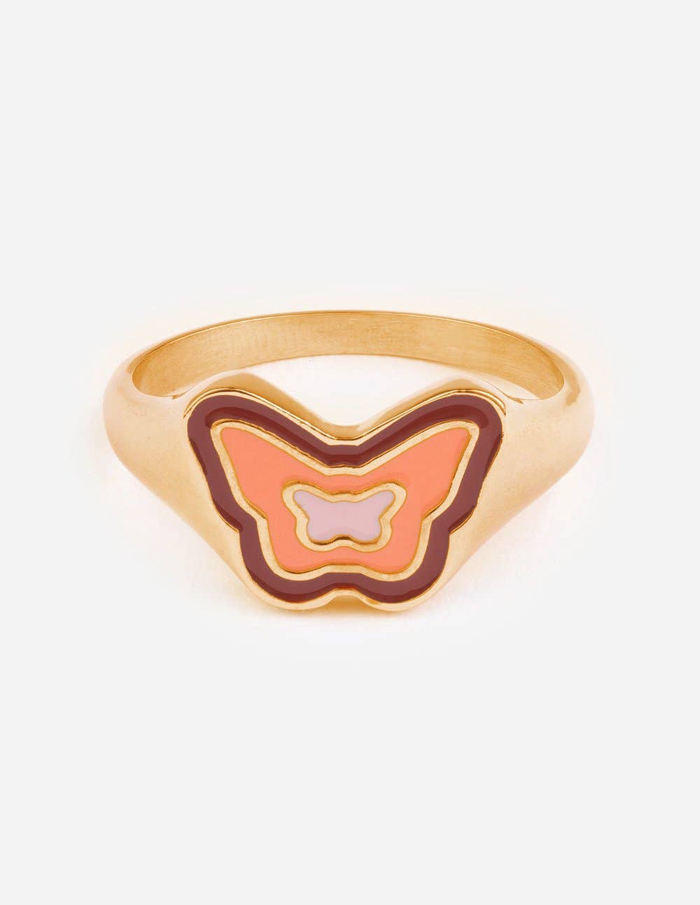 butterfly enamel ring