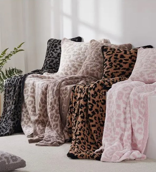Leopard Fleece Fluffy Blanket