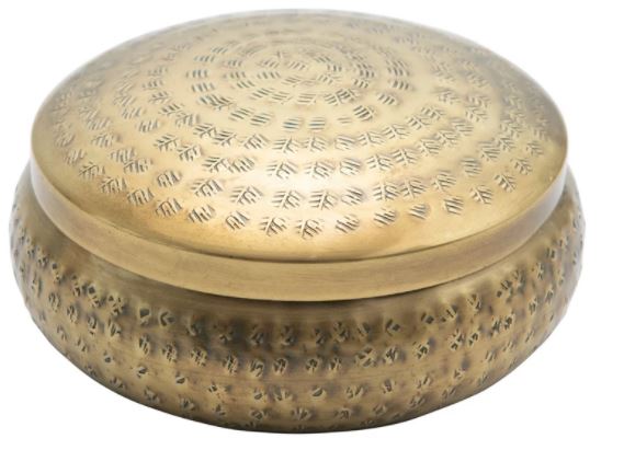 brass container with lid
