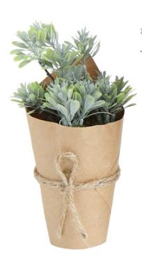 Artificial Plant In Paper Wrapped Pot