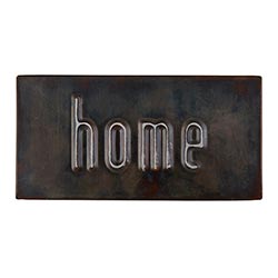 home metal sign