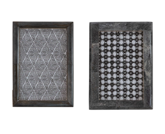 grey gray bone picture frame