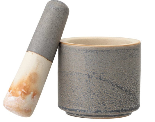 Stoneware Mortar & Pestile Set of 2