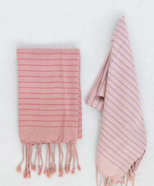 Pink Turkish Tea Towel
