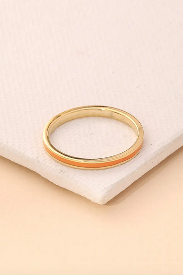Delicate Enamel Fashion Ring