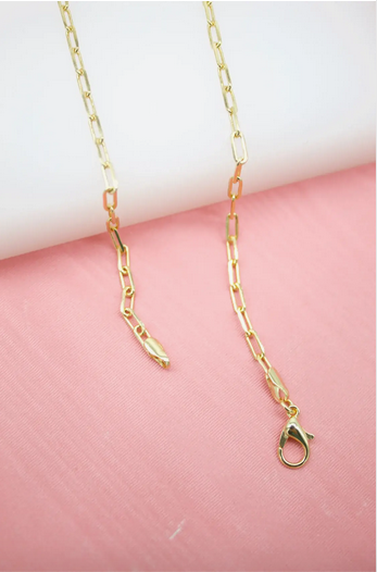 Dainty Paper Clip Chain Necklace