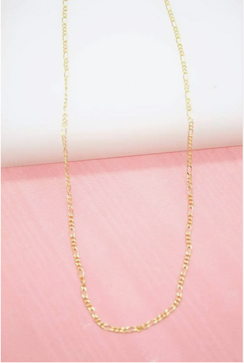 18k Gold Filled 1mm Link Figaro Chain