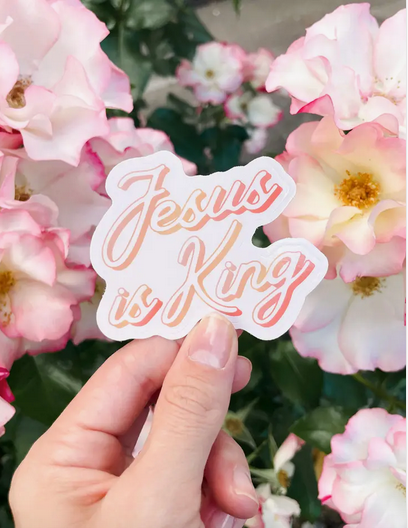 Jesus Is King Sticker