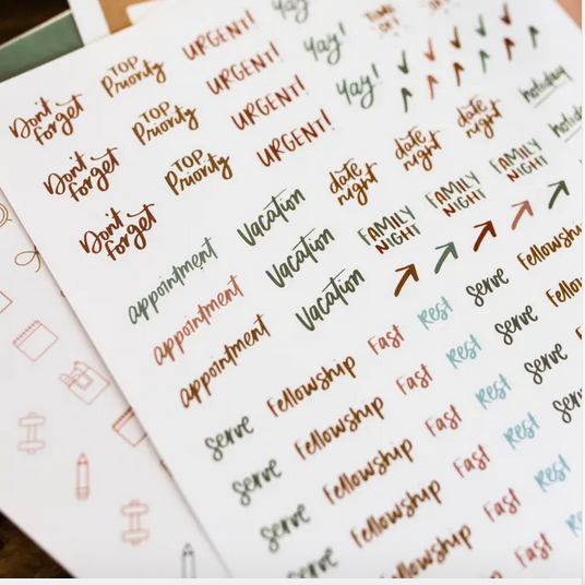 Planner Stickers-Classic & Colorful