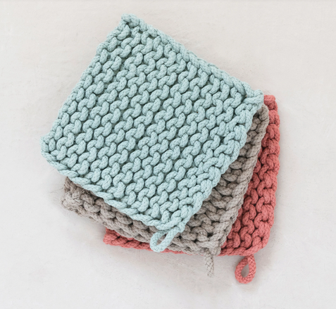 Cotton Crocheted Pot Holder