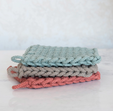 Cotton Crocheted Pot Holder