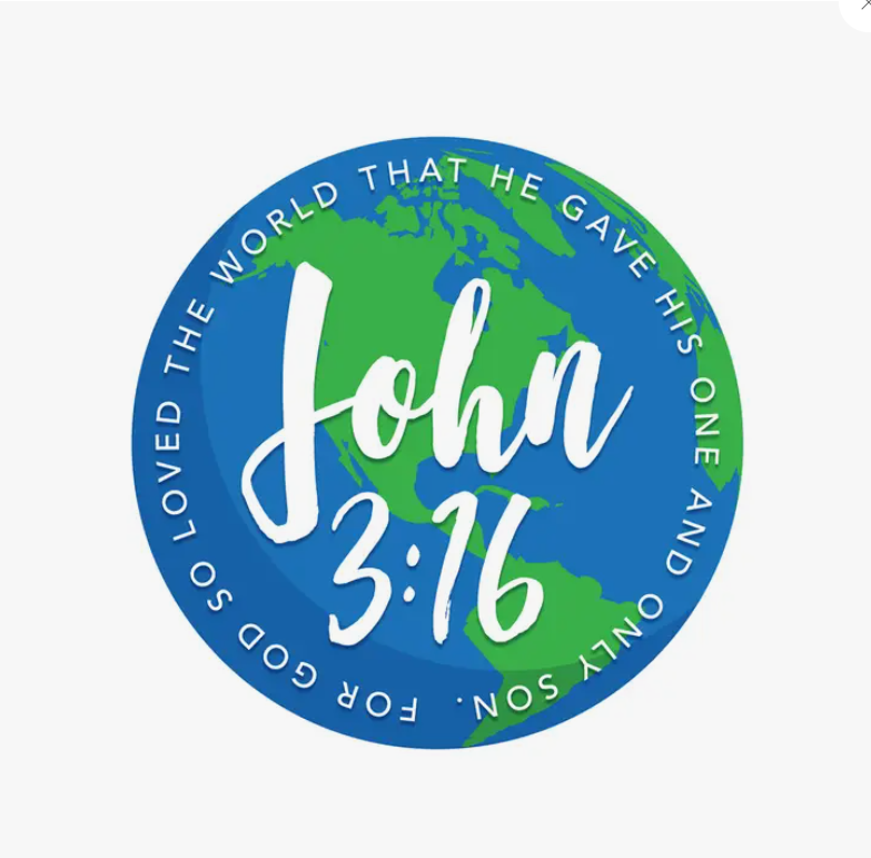 John 3:16 World Sticker