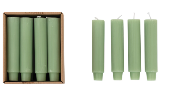 Taper Candles, Pleated