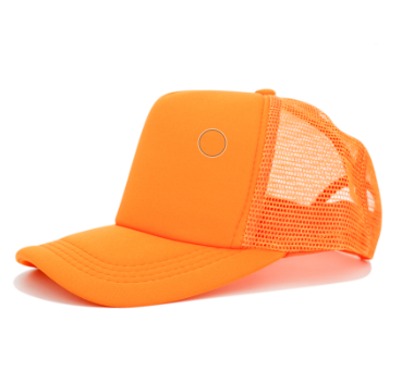 orange trucker hat