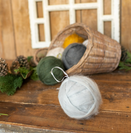 Yarn Ornament-Gray