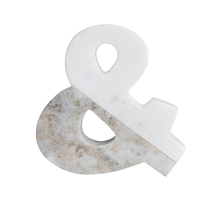 marble "&" sign