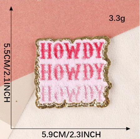 Sequin Chenille Embroidery Patches