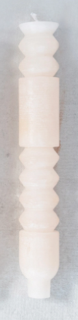 blush totem taper candle