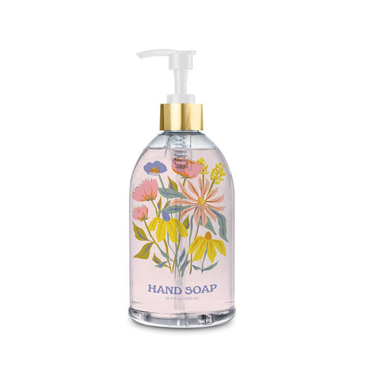 Springtime Blooms Liquid Hand Soap with Decorative Insert