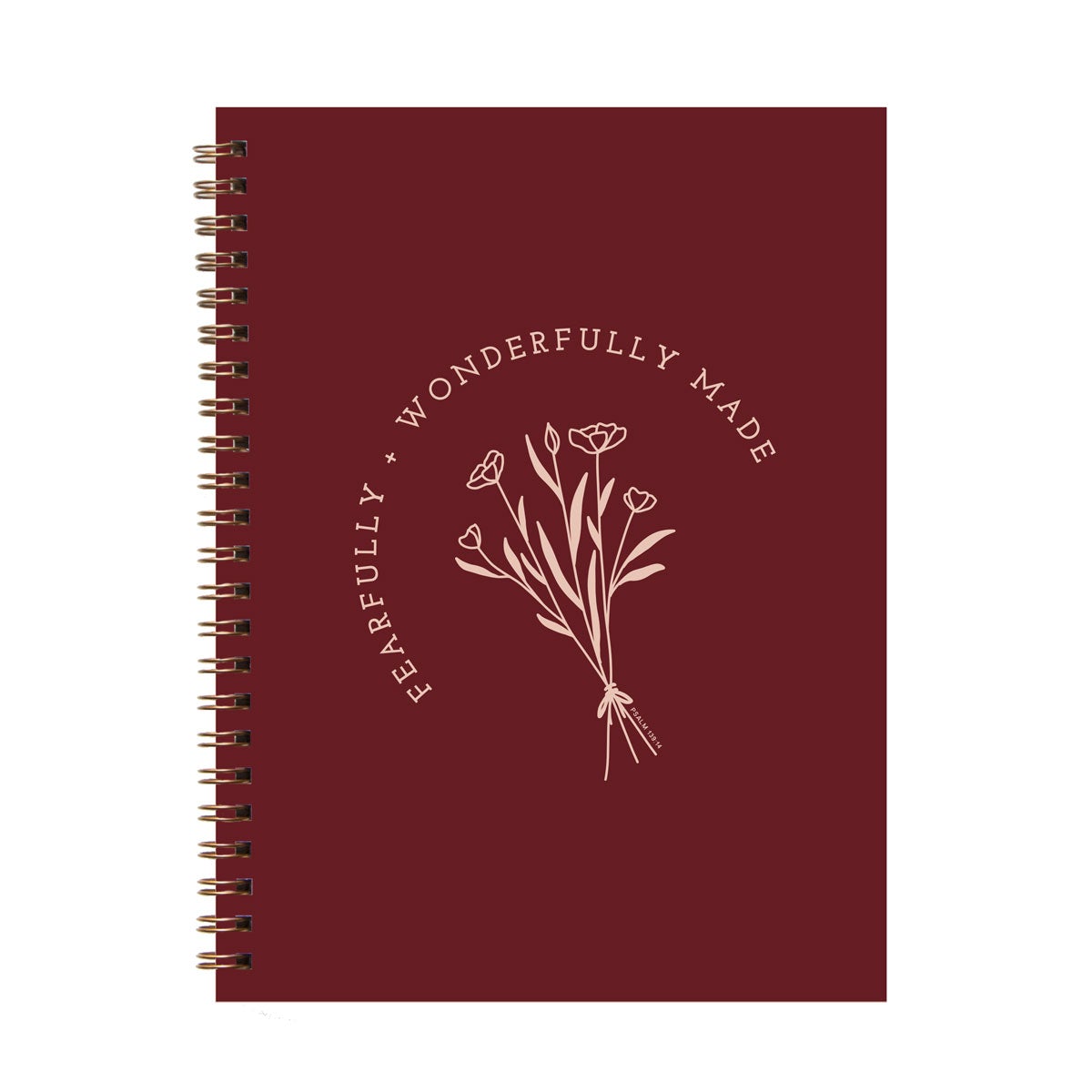 fearfully and wonderfully made spiral journal 