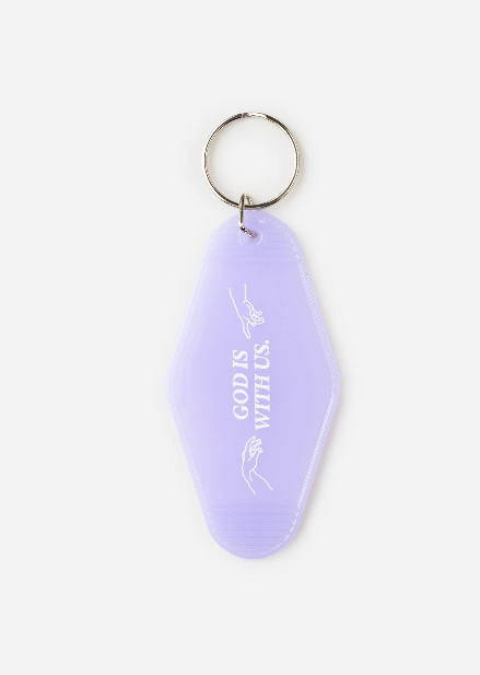 god is with us keychain