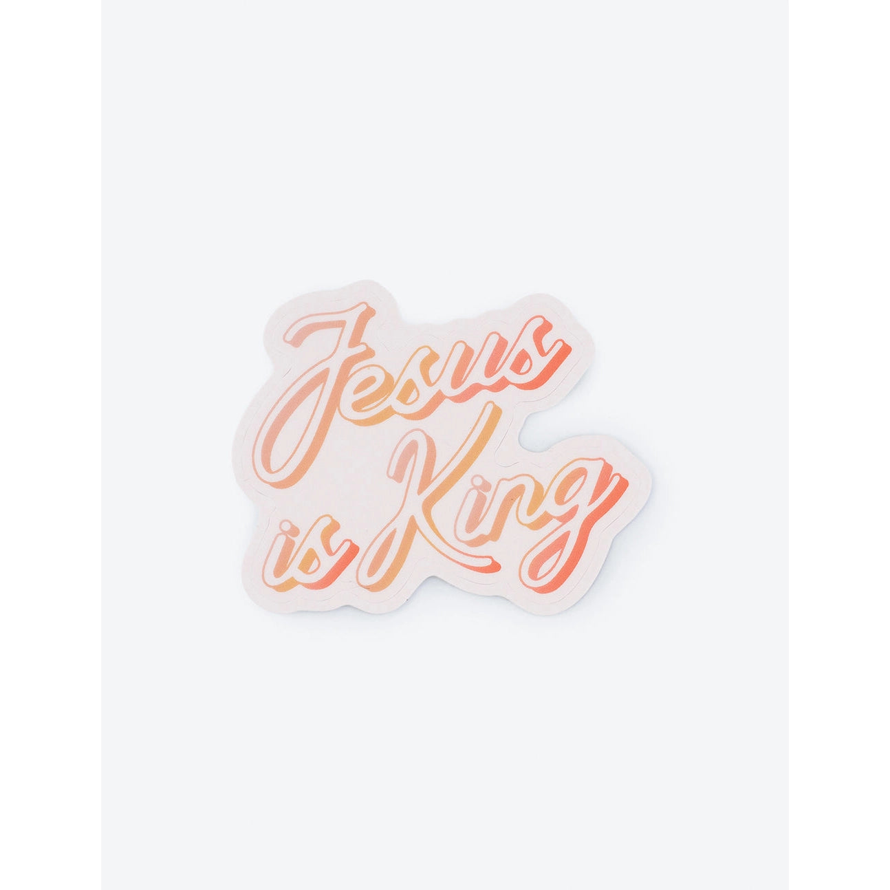 Jesus is King Stickers