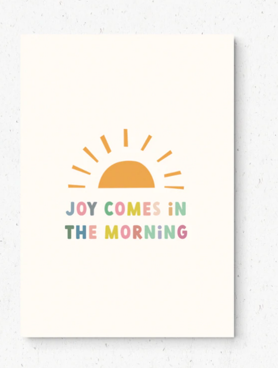 joy comes in the morning journal