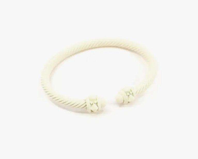 matte ivory cuff bracelet