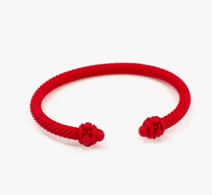 matte scarlet cuff bracelet