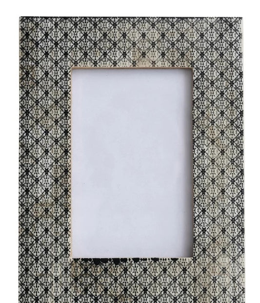 Charcoal Patterned Picture Frame