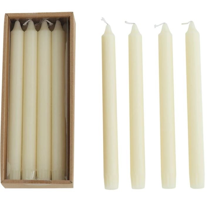 box taper candles