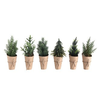 Paper Wrapped Potted Trees