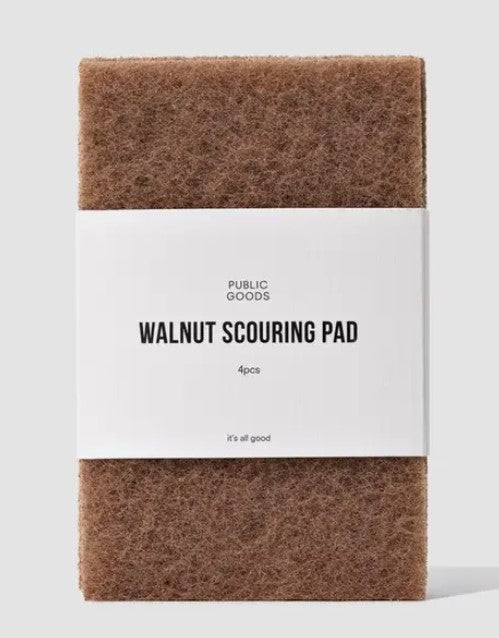 walnut scouring pad