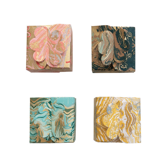 marbled paper gift boxes