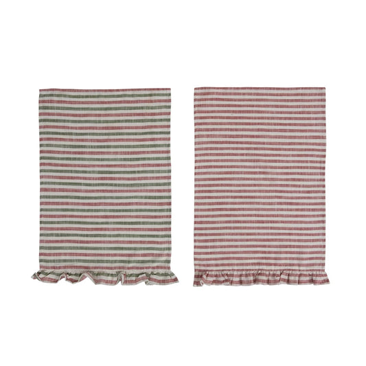 striped kitchen towels