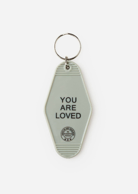 you are loved keychain
